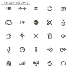 Icons sketches for the site