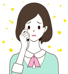 女性　花粉症