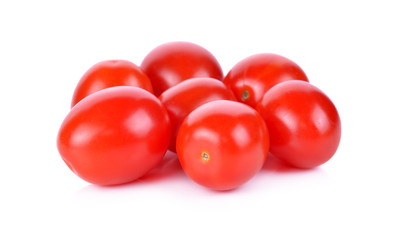 cherry tomatoes isolated on a white background
