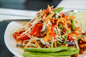 green papaya salad