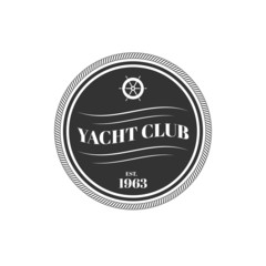 Obraz premium Vector yacht club logo