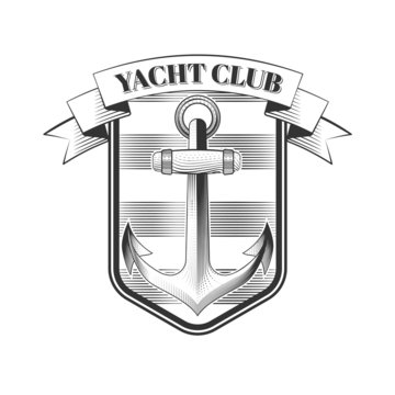 Vector yacht club logo