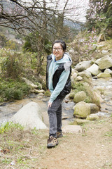 china girl in the park