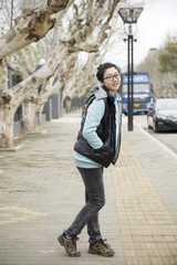 china girl in the park