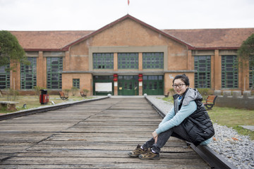 china girl in the park