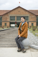 china girl in the park