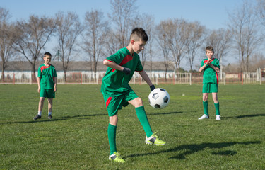 Obraz premium Kids soccer