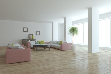 Fototapeta premium white empty interior concept