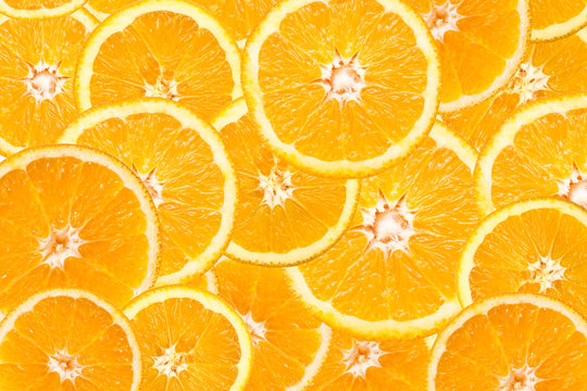 Orange Slice Abstract Seamless Pattern