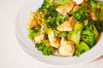 chicken fillet with broccoli