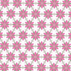 pattern illustration of abstract flowers