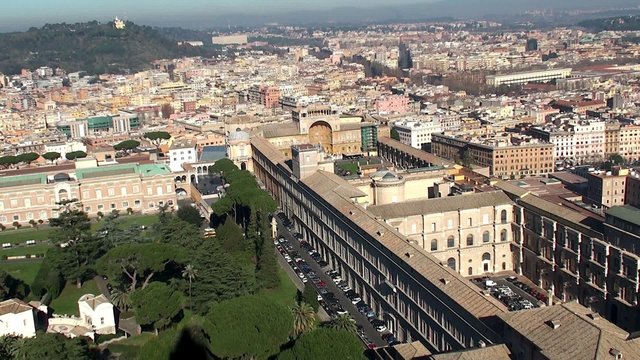 Vatican Museums & Vatican Gardens from the Dome of St. Peter's