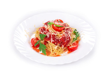 Pasta with tomato sauce