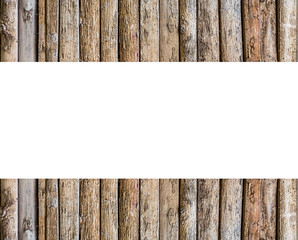 Grunge wooden wall with blank white space