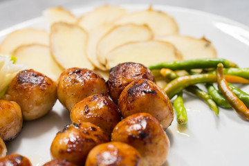 Thai style Grilled sausages