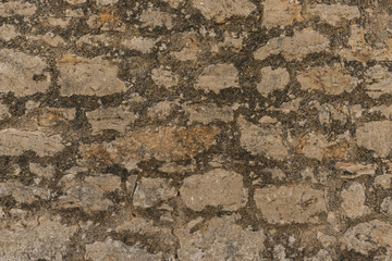 very old stone wall