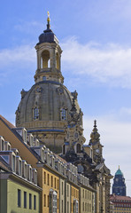 Fototapeta na wymiar Die Frauenkirche zu Dresden, Sachsen, Deutschland