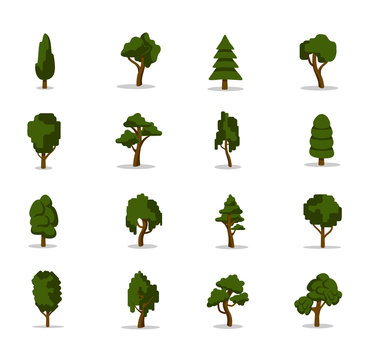 Vector tree icon set