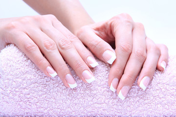 care for sensuality woman nails