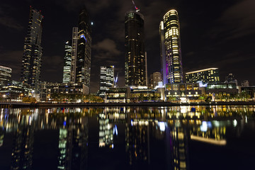 Fototapeta na wymiar City Lights of Melbourne