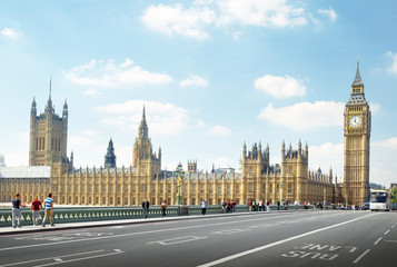 Fototapeta na wymiar Big Ben in sunny day, London