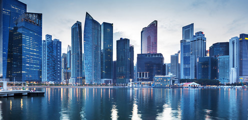 Naklejka premium Cityscape Singapore