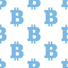 Bitcoin seamless pattern