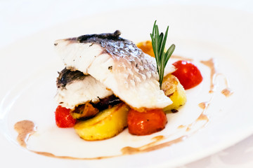 fish with vegetables