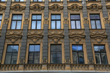 Fototapeta na wymiar Jugenstilfassade in Riga II
