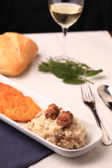 risotto con salsiccia