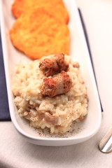 risotto con salsiccia