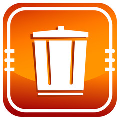 Colourful recycle garbage can