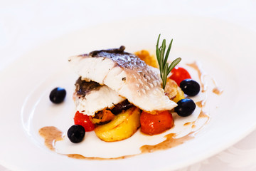 fish with vegetables