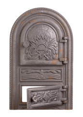 Cast iron door for furnaces.