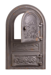Cast iron door for furnaces.