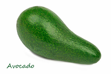 Avocado isolated on white background