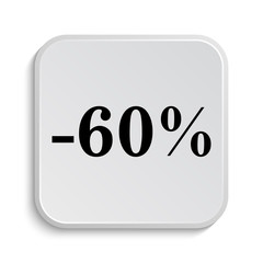 60 percent discount icon