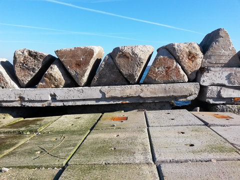 Stone sea pier