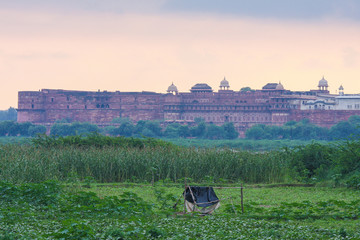 View on Agra Fort in Agra, Uttar Pradesh, India