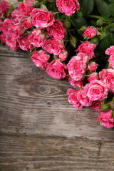 Bouquet of pink roses