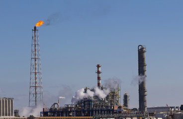 Fototapeta premium Fire from a gas torch