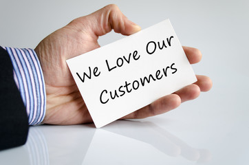 We love our customers