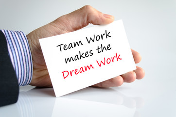 Teamwork makes the dreamwork - 80249780