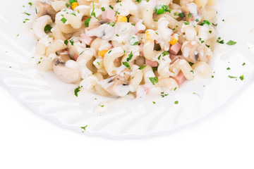 pasta cavatappi with vegetables