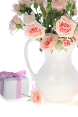 Bouquet of pink roses