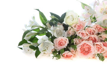 Bouquet of pink and white flowers
