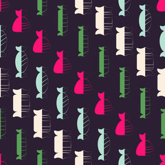 Seamless background with candy