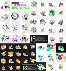 Mega set of infographic templates