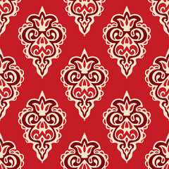 Damask seamless vector pattern florish