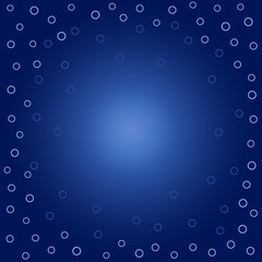 Navy blue background with circles. Vector